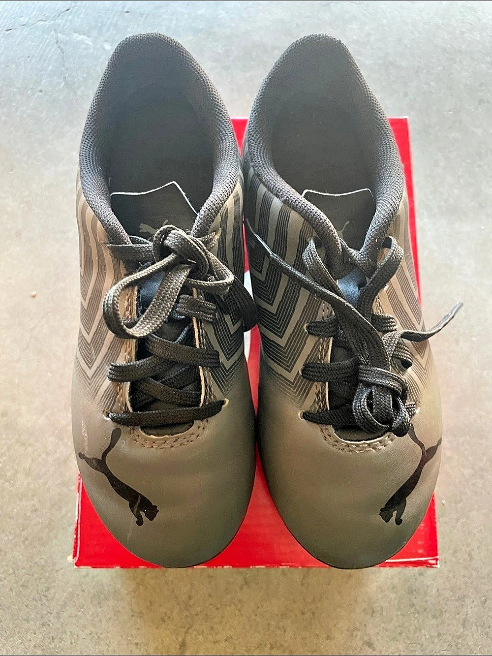 Puma Future Z Soccer Cleats Gray & Black US 12